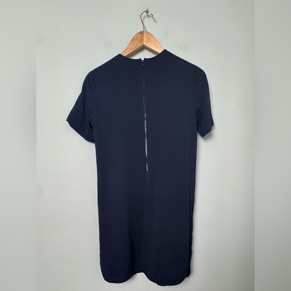 Theory Talma Malaya‎ Shift Dress with Front Pockets Navy Dark Blue Size 4 - Picture 4 of 11
